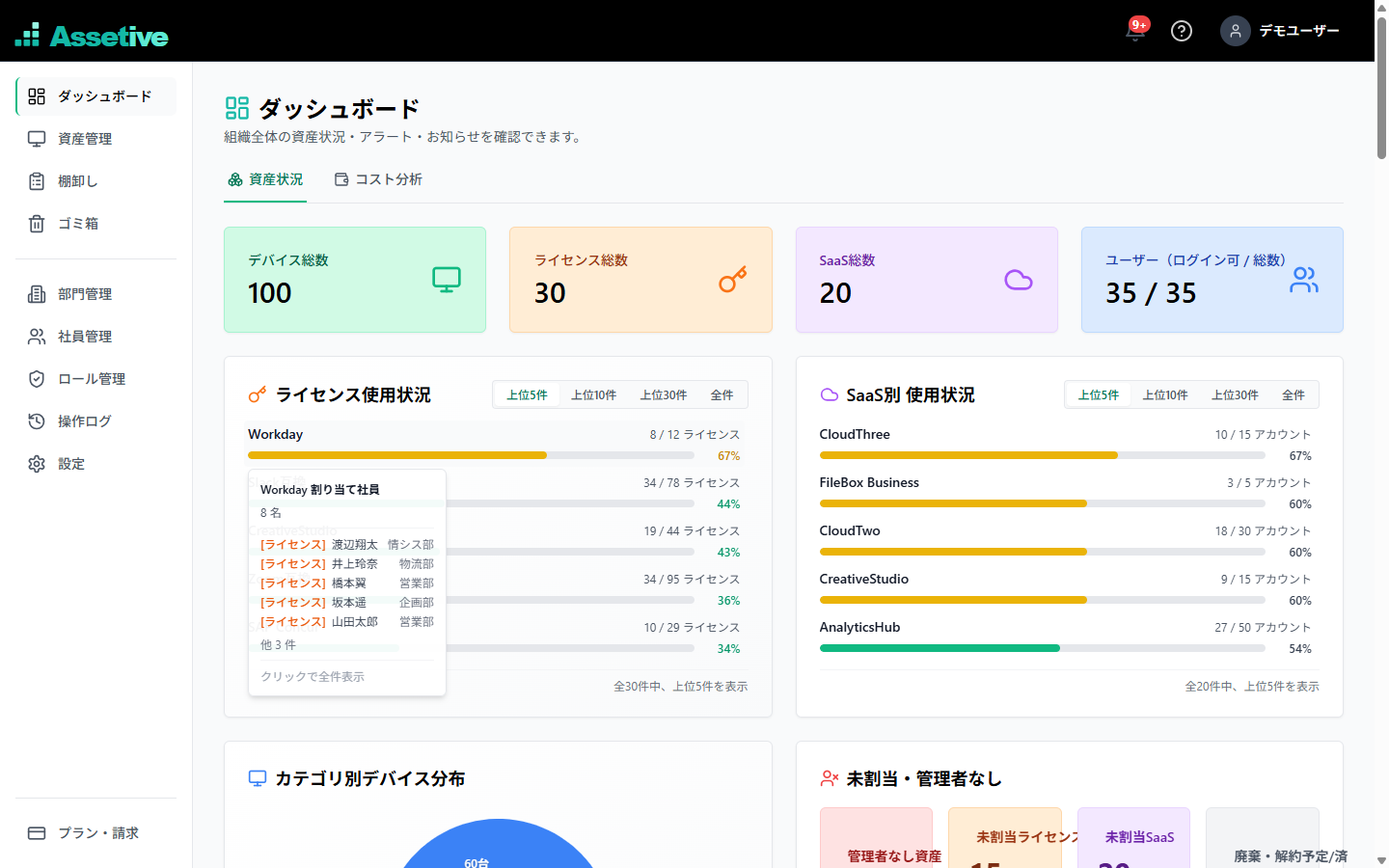 ダッシュボード